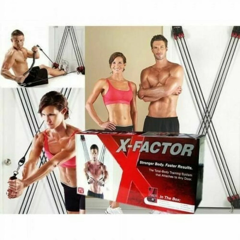 Full Body Workout Home Fitness System with DVD, Workout Chart, and Straight Bar