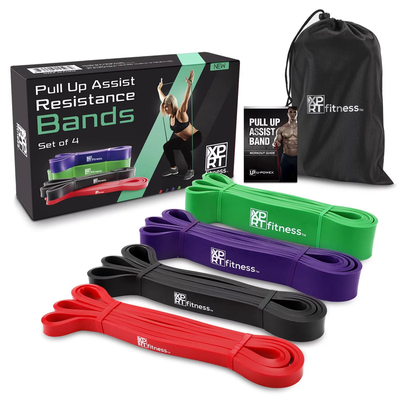 Resistance Bands Pull up Assist Bands Stretching Powerlifting Set of 4